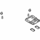 Audi 4E0-947-111-AA-6PS Rear Overhead Lamp Audi 4E0-947-111-AA-6PS Rear Overhead Lamp