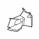 Audi 80A-121-333-D Air Duct Audi 80A-121-333-D Air Duct