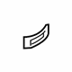 Audi 4H0-807-829 Center Molding Retainer Clip Audi 4H0-807-829 Center Molding Retainer Clip