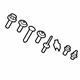 Audi 4H0-098-627 Bumper Cover Hardware Kit Audi 4H0-098-627 Bumper Cover Hardware Kit