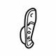 Audi 8N8-885-219-3QR Lock Cover