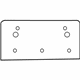 Audi 8W0-807-285-AL-9B9 License Bracket