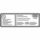 Audi 420-010-535-BB A/C Label Audi 420-010-535-BB A/C Label