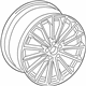 Audi 4N0-601-025-B Wheel, Alloy Audi 4N0-601-025-B Wheel, Alloy