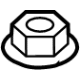 Audi WHT-009-442 Lower Ball Joint Lock Nut Audi WHT-009-442 Lower Ball Joint Lock Nut