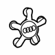 Audi 4F0-601-165-N Center Cap Audi 4F0-601-165-N Center Cap