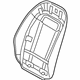 Audi 8W0-881-969-Q-AOX Seat Back Panel Audi 8W0-881-969-Q-AOX Seat Back Panel
