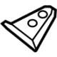 Audi 80A-809-347-STL Filler Plate Audi 80A-809-347-STL Filler Plate