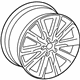 Audi 8R0-601-025-CC Wheel, Alloy Audi 8R0-601-025-CC Wheel, Alloy