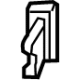 Audi 1J0-906-029-A Charging Port Guide Bracket Audi 1J0-906-029-A Charging Port Guide Bracket