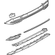 Audi 4M0-807-434-P-9B9 Spoiler Audi 4M0-807-434-P-9B9 Spoiler