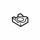 Audi N-905-076-08 Center Pillar Reinforcement Nut Plate Audi N-905-076-08 Center Pillar Reinforcement Nut Plate