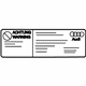 Audi 80A-010-515-D A/C Label Audi 80A-010-515-D A/C Label
