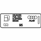 Audi 8K0-010-508-N Fuel Label Audi 8K0-010-508-N Fuel Label