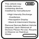 Audi 4E0-010-530 Warning Label Audi 4E0-010-530 Warning Label