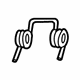 Audi 8T0-955-339 Retainer Plate Spring