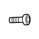 Audi WHT-004-848 Applique Lower Bolt Audi WHT-004-848 Applique Lower Bolt