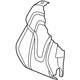 Audi 427-881-805-B-JJF Seat Back Cover Audi 427-881-805-B-JJF Seat Back Cover