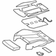 Audi 8V0-898-522-AA Seat Cushion Pad Audi 8V0-898-522-AA Seat Cushion Pad