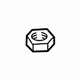 Audi N-011-018-10 Lower Note Horn Nut Audi N-011-018-10 Lower Note Horn Nut