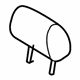 Audi 8P0-885-901-AA-1BF Headrest Audi 8P0-885-901-AA-1BF Headrest