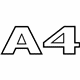 Audi 8H0-853-741-2ZZ Nameplate Audi 8H0-853-741-2ZZ Nameplate