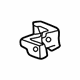 Audi 8D0-831-401-B Upper Hinge Audi 8D0-831-401-B Upper Hinge