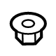 Audi WHT-006-772-A Aperture Panel Nut Audi WHT-006-772-A Aperture Panel Nut