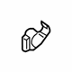Audi 1C0-422-705-B Overflow Hose Clip Audi 1C0-422-705-B Overflow Hose Clip