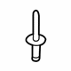 Audi WHT-005-413-A Hinge Pillar Reinforcement Rivet Audi WHT-005-413-A Hinge Pillar Reinforcement Rivet