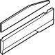 Audi 89A-853-969-A-GRU Lower Molding Audi 89A-853-969-A-GRU Lower Molding