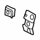 Audi 8P0-807-863-B Holder Audi 8P0-807-863-B Holder