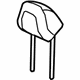 Audi 8J0-881-901-G-25D Headrest Audi 8J0-881-901-G-25D Headrest